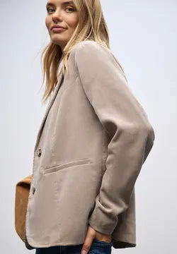Street one Corduroy Blazer in Soft morning beige