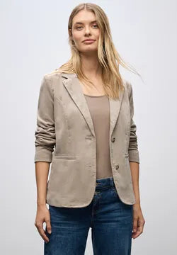 Street one Corduroy Blazer in Soft morning beige