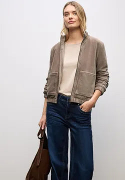 Street one Corduroy Jacket with Zip and Pockets