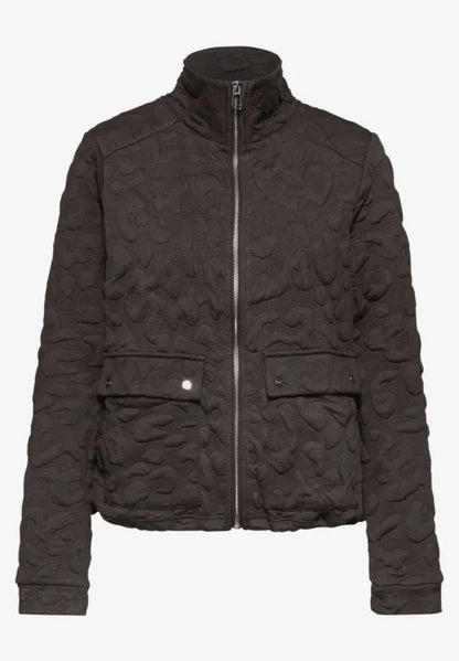 Street One Soft Jacquard Jacket in Deep Roast Brown  212820