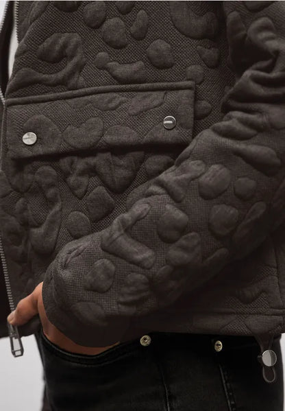 Street One Soft Jacquard Jacket in Deep Roast Brown  212820