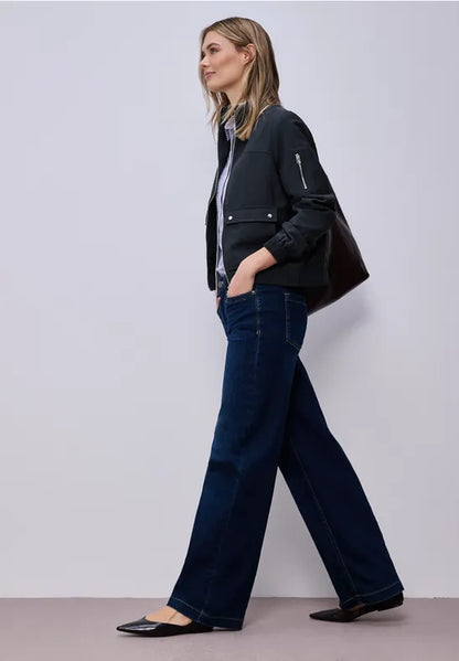 Street One lightweight utility Jacket in Navy 212946