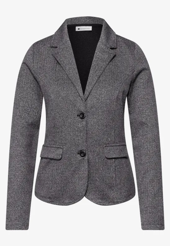 Street One Soft Blazer in Navy with lapel collar 213001