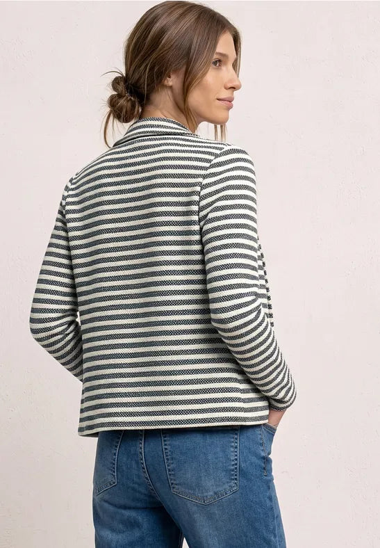 Street One Soft blazer in Navy Stripe 213023 Navy