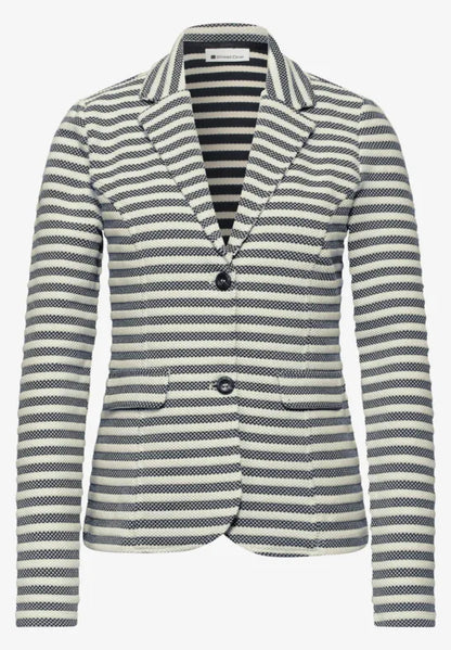 Street One Soft blazer in Navy Stripe 213023 Navy