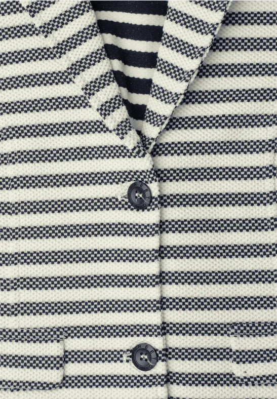 Street One Soft blazer in Navy Stripe 213023 Navy