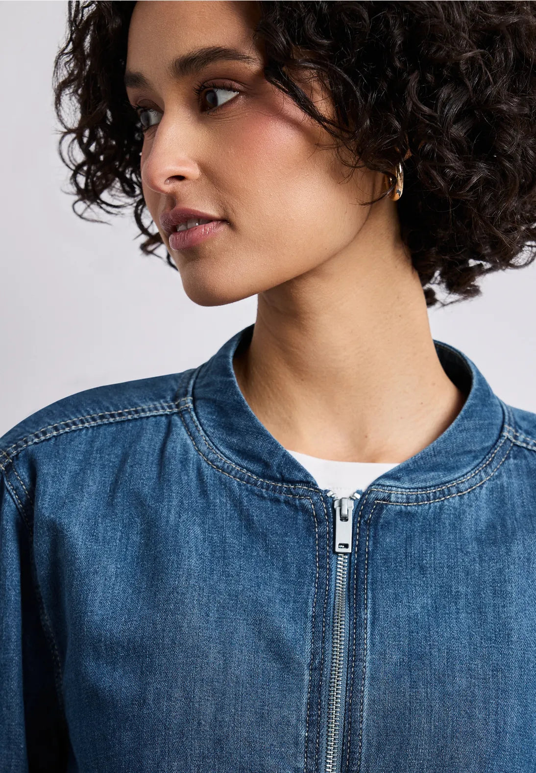 Street One Denim Jacket with Zip  213032