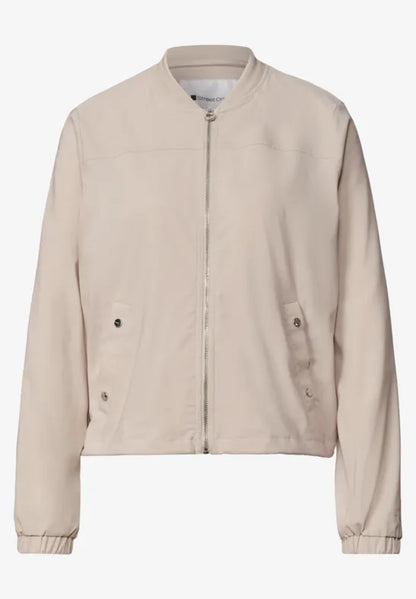 Street One light weight jacket with Zip in Sand 213099 Sand