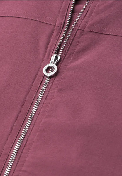 Street One Light Weight Jacket with zip Grape 213099