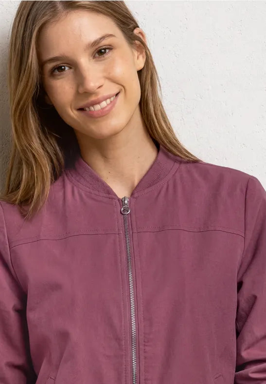 Street One Light Weight Jacket with zip Grape 213099
