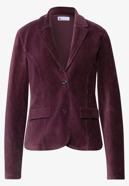 Street One Corduroy blazer with lapel collar and buttons 213164