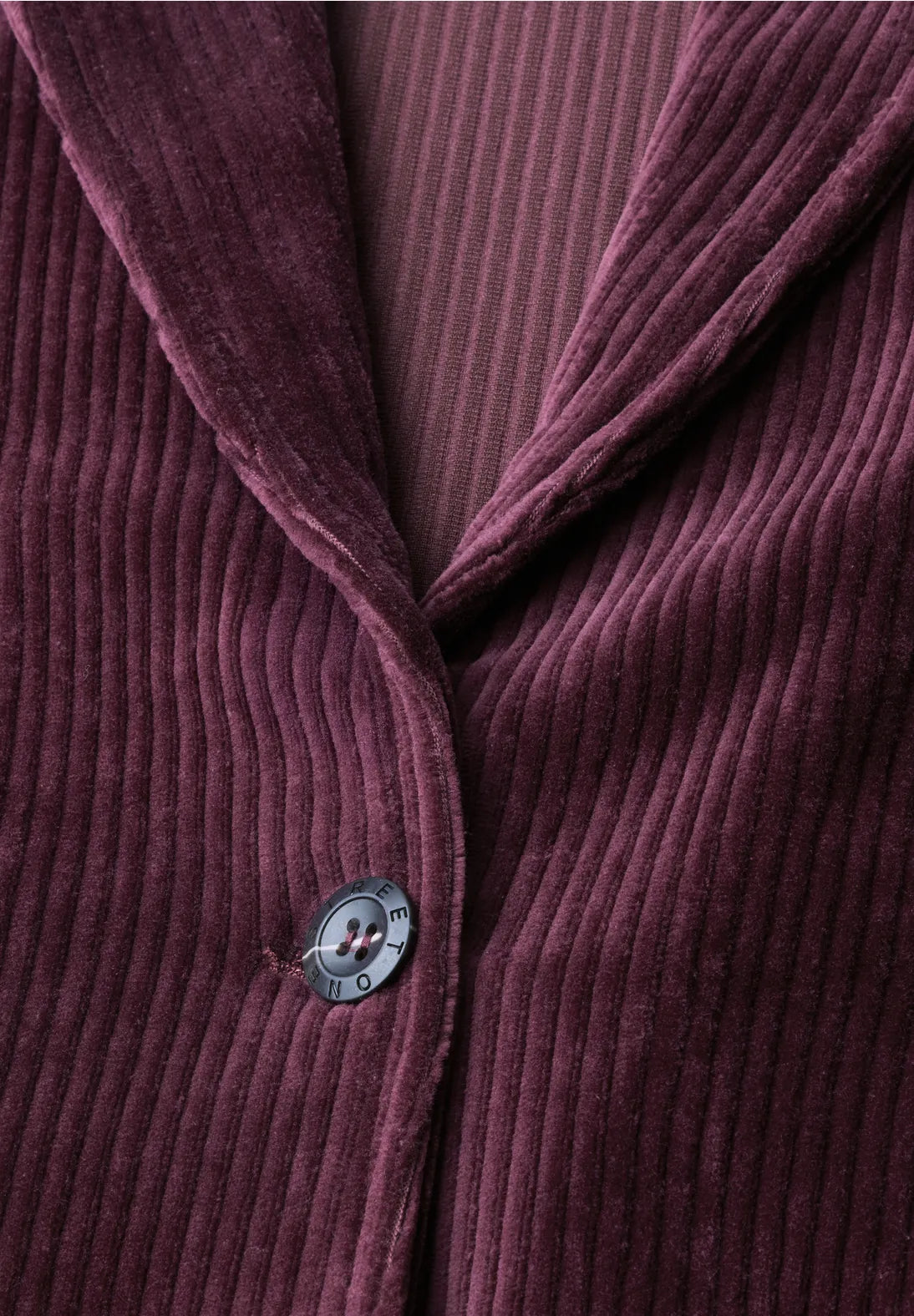 Street One Corduroy blazer with lapel collar and buttons 213164
