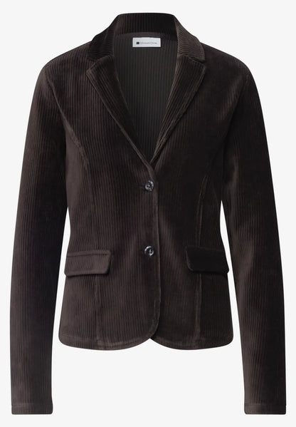 Street One Corduroy blazer with lapel collar and buttons 213164
