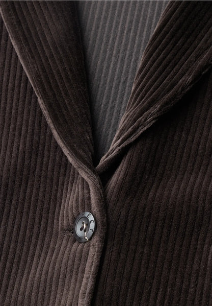 Street One Corduroy blazer with lapel collar and buttons 213164