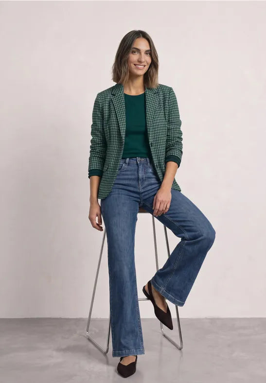 Street One Basic blazer with lapel collar and pattern 213215