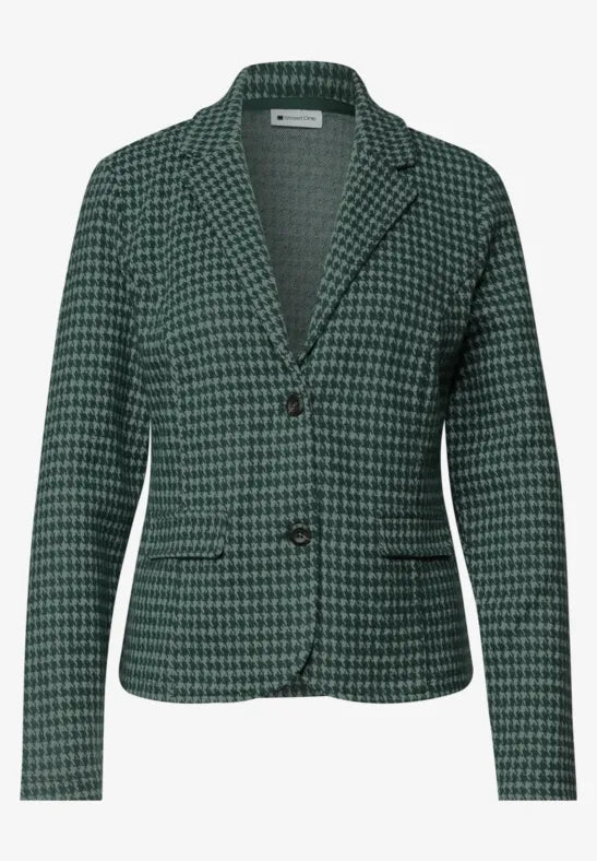 Street One Basic blazer with lapel collar and pattern 213215