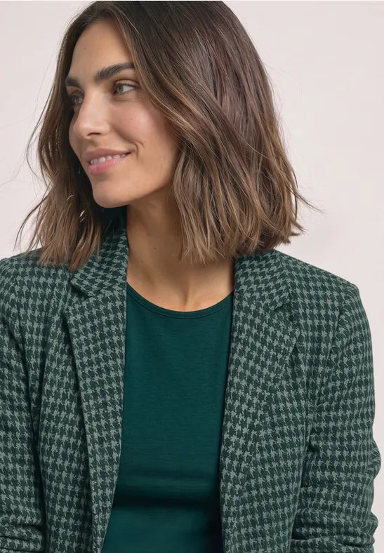 Street One Basic blazer with lapel collar and pattern 213215