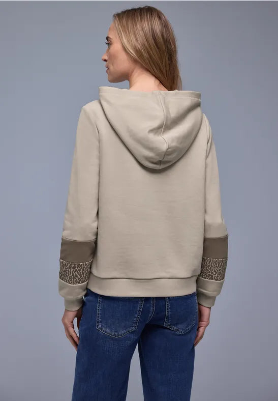 Street One Sweatshirt Hoody with Arm detail  303763
