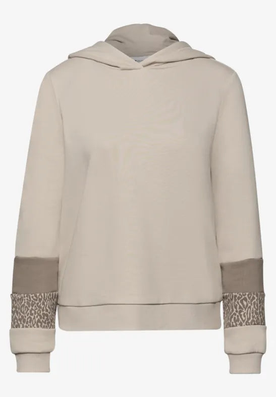 Street One Sweatshirt Hoody with Arm detail  303763