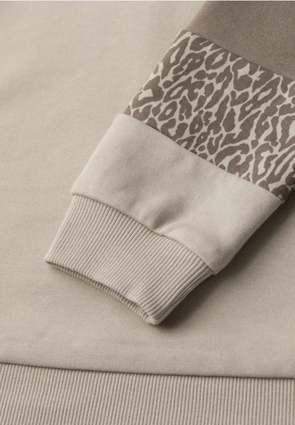 Street One Sweatshirt Hoody with Arm detail  303763