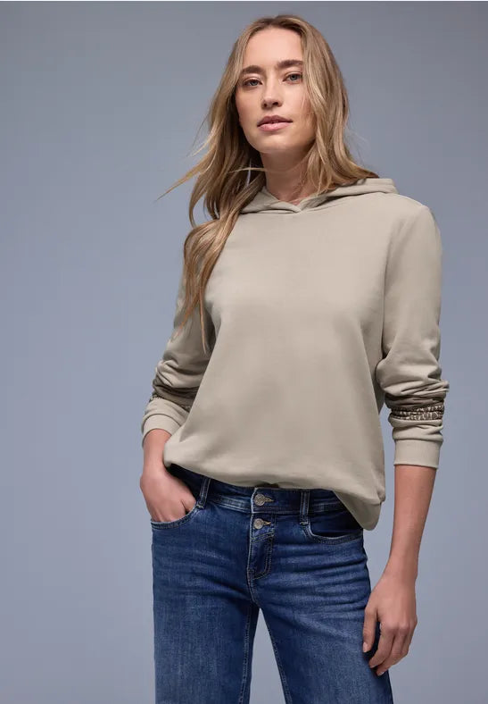 Street One Sweatshirt Hoody with Arm detail  303763