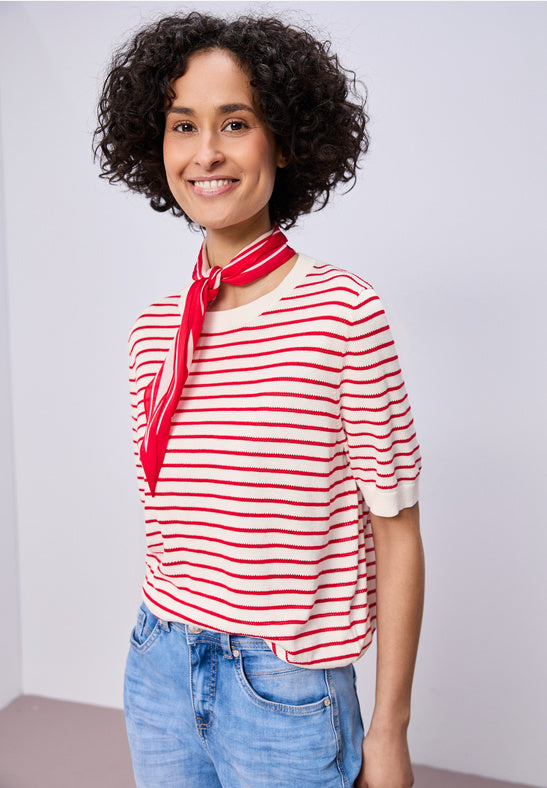 Street One Short sleeve Round neck Knit 303822