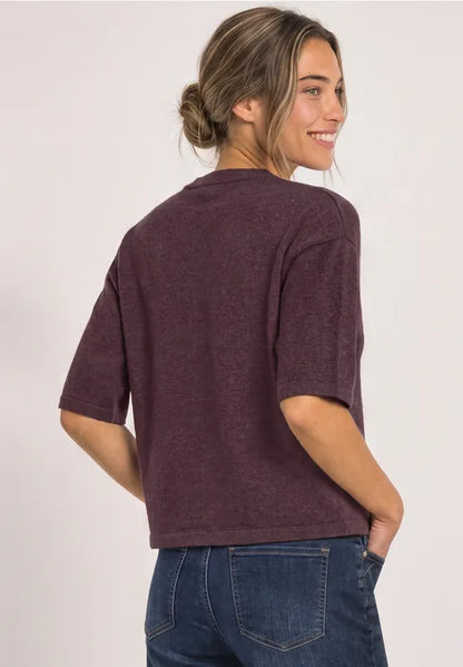 Street One 3/4-sleeve pullover with round neck 304053