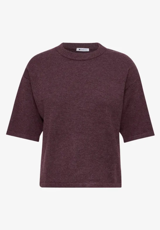 Street One 3/4-sleeve pullover with round neck 304053