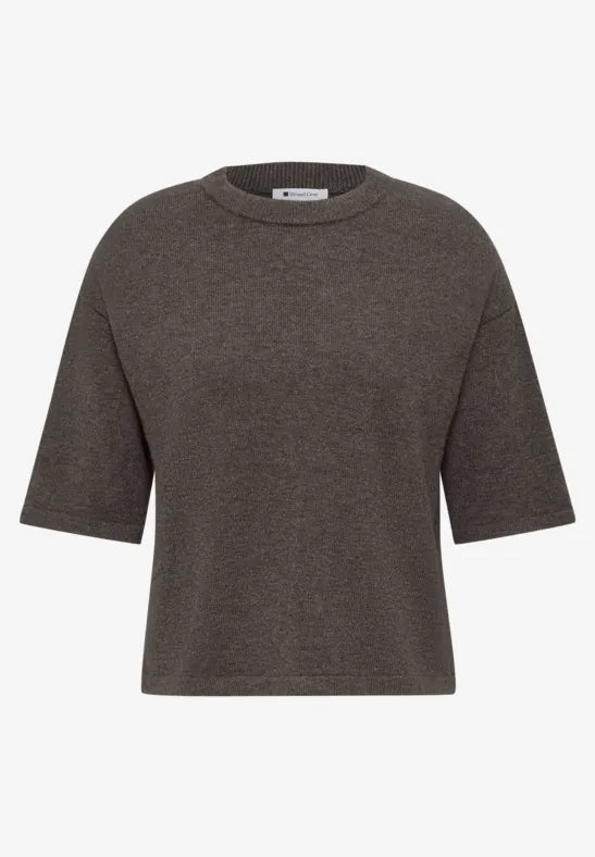 Street One 3/4-sleeve pullover with round neck 304053