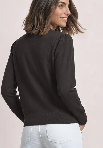 Street One Fine Knit Turtle neck Jumper with Scalloped edge  304154