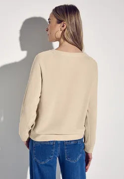 Street One sweatshirt in Beige 322953