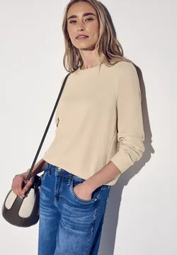 Street One sweatshirt in Beige 322953