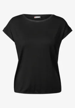 Street One round neck plain t Shirt in Black or Red  323150