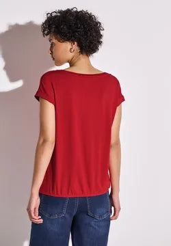 Street One round neck plain t Shirt in Black or Red  323150