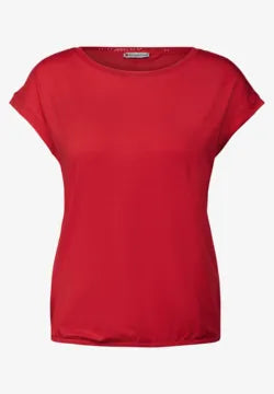 Street One round neck plain t Shirt in Black or Red  323150