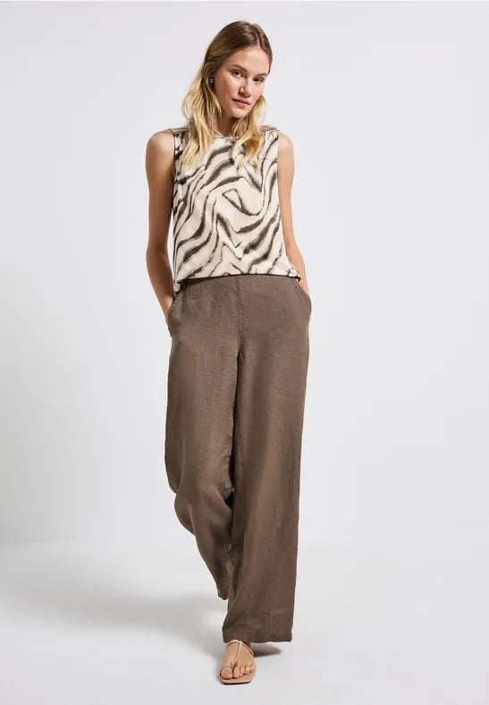 Street One Print sleeveless top 323584 Print