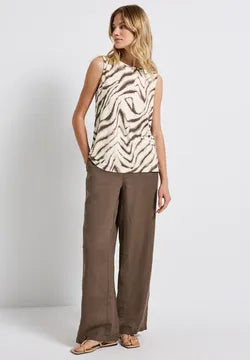 Street One Print sleeveless top 323584 Print