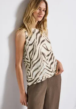 Street One Print sleeveless top 323584 Print