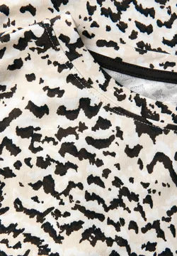 Street One Printed T Shirt in Brown and Black Print  323903
