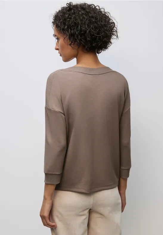 Street One Supersoft light sweatshirt in Mocha