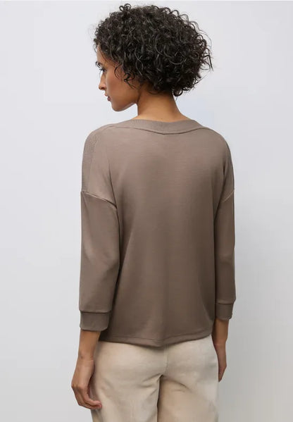 Street One Supersoft light sweatshirt in Mocha