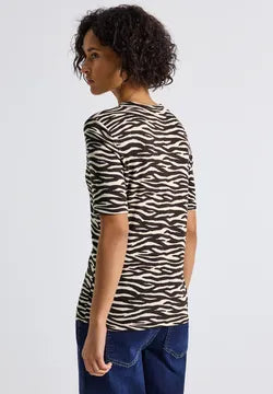 Street One Animal print turtle neck 324030