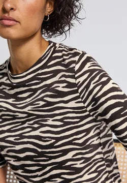 Street One Animal print turtle neck 324030