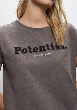Street One Top with Boucle Wording 324043