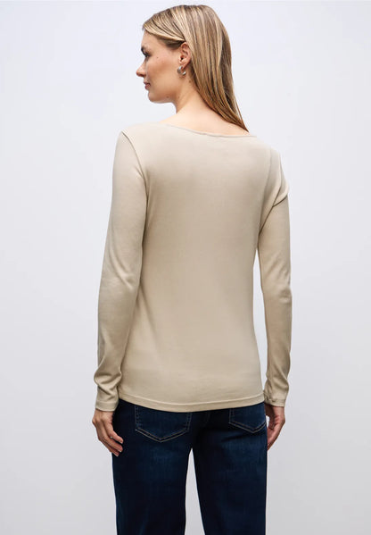 Street One Double Layered Cotton long sleeve T shirt   324176
