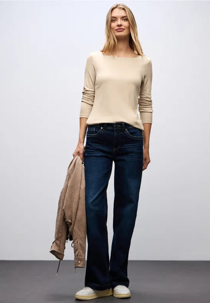 Street One Double Layered Cotton long sleeve T shirt   324176