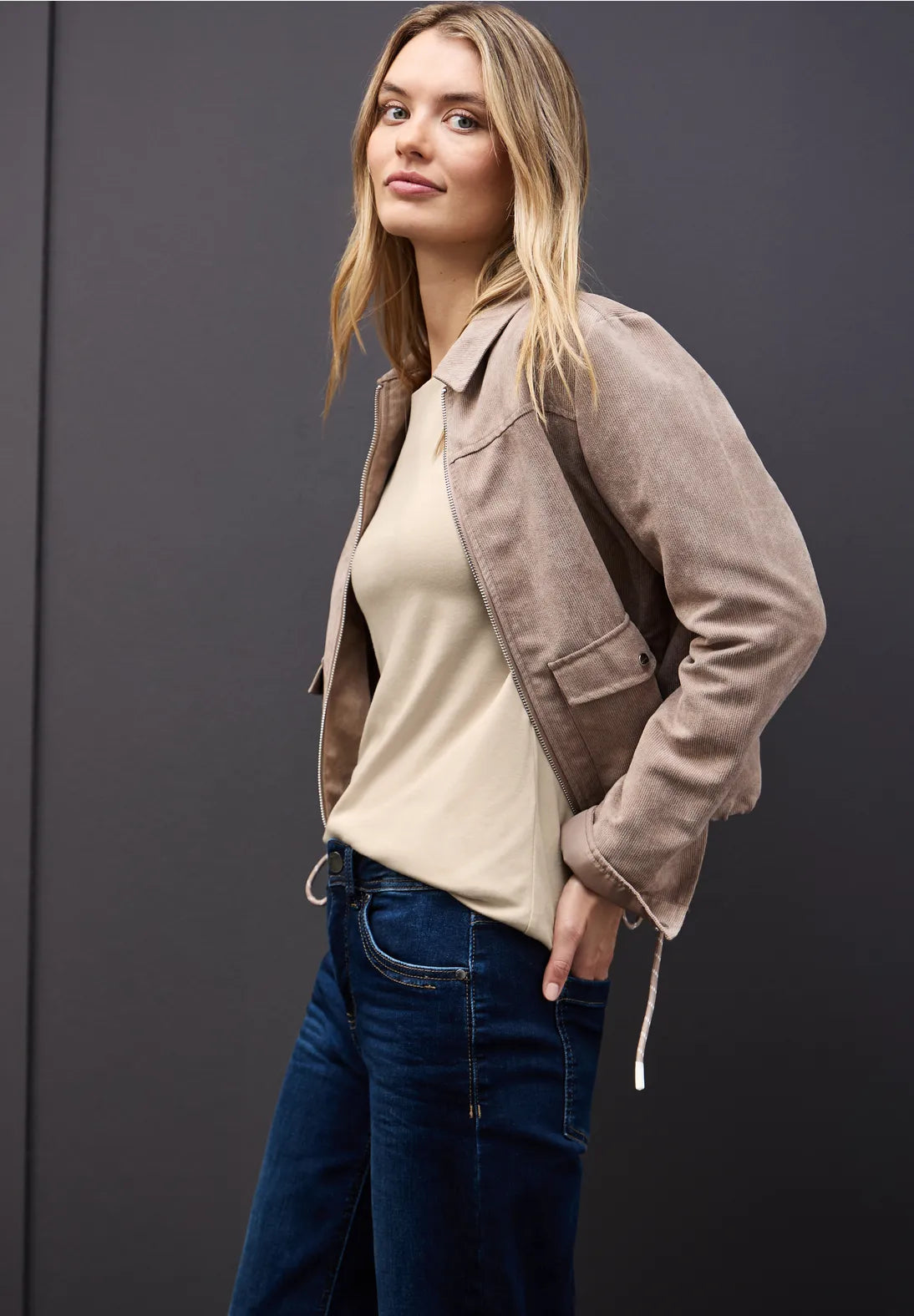 Street One Double Layered Cotton long sleeve T shirt   324176
