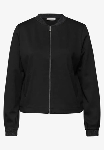 Street One Soft Lightweight zip jacket with glitter Details 324274