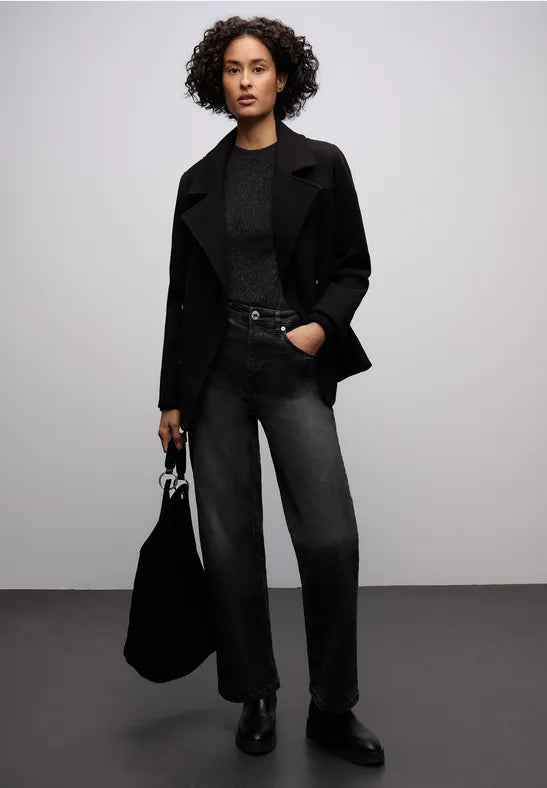 Street One Sleeveless turtleneck with lurex. Black or Champagne 324288