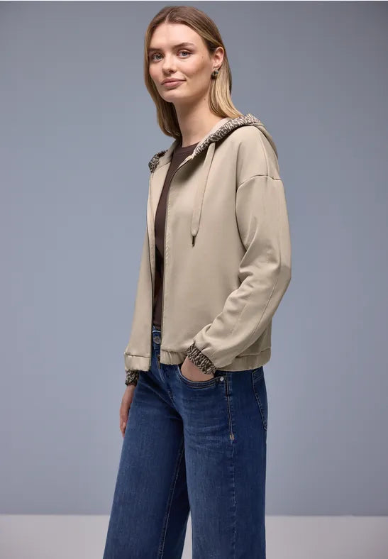 Street One Hoody with contrast trim 324573
